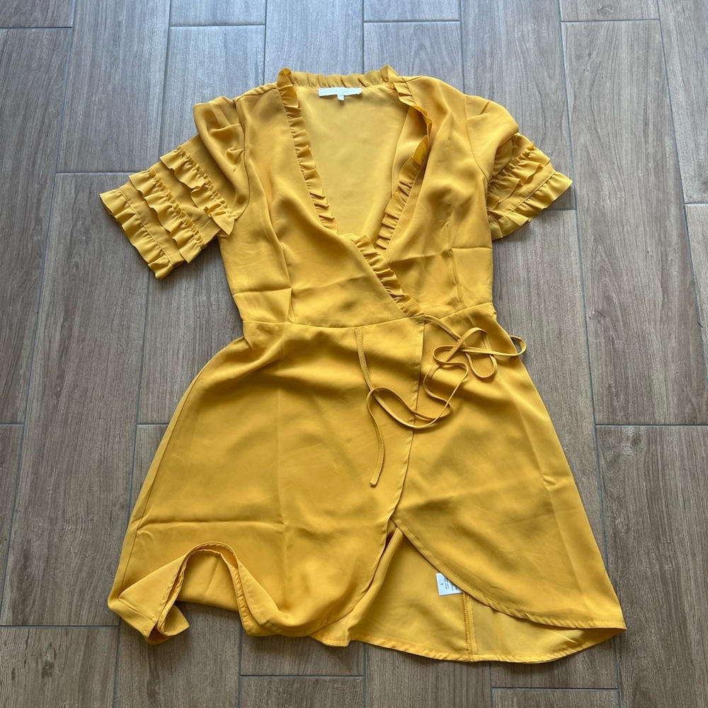 YELLOW mini sundress